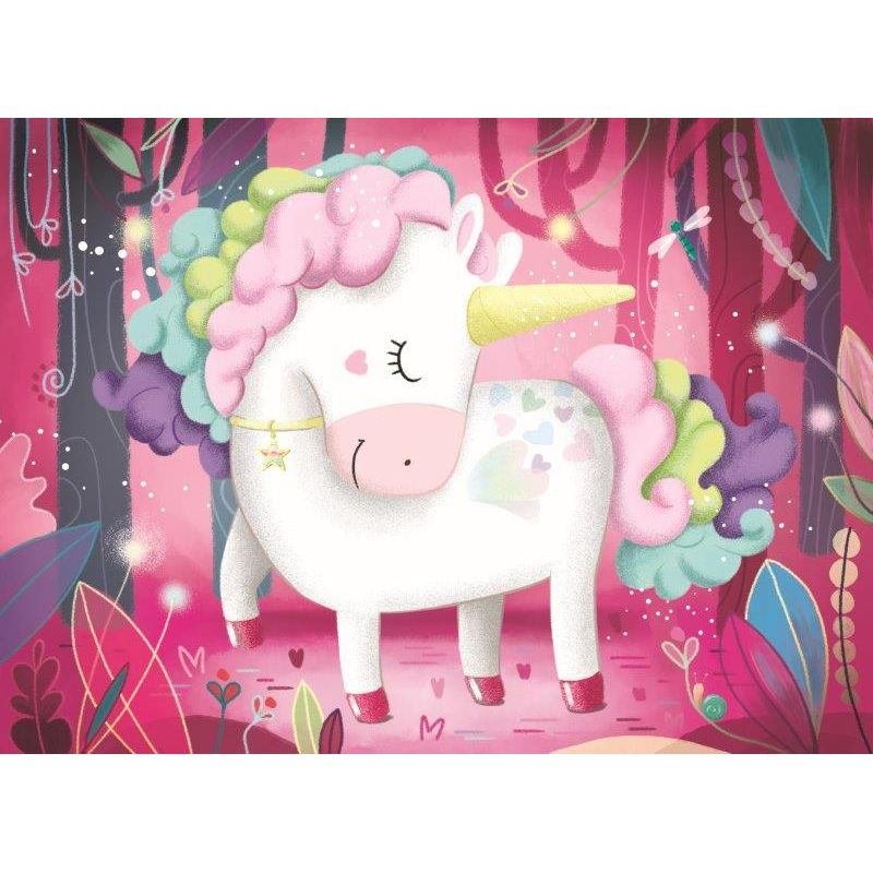 Sassi Book and Giant Puzzle - The Magic Unicorn  30 pcs