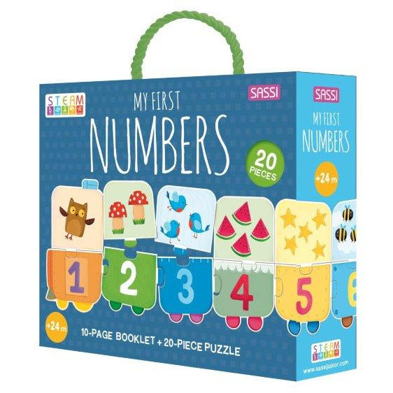Sassi My First Numbers STEAM Puzzle & Book Set. 1 metre