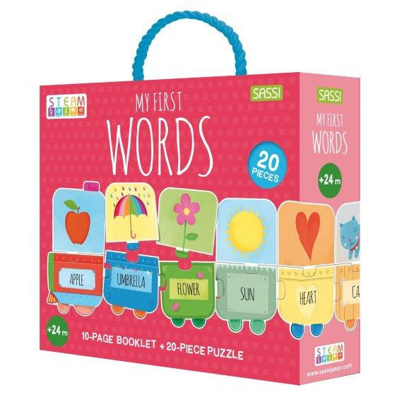 Sassi My First Words STEAM Puzzle & Book Set, 1 metre