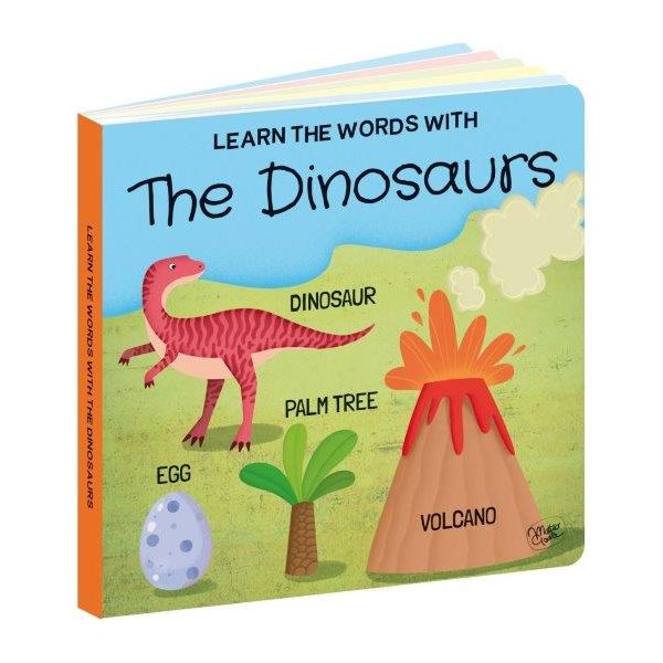 Sassi 3D Puzzle and Book Set - Learn Words Dinosaurs, 40 pcs