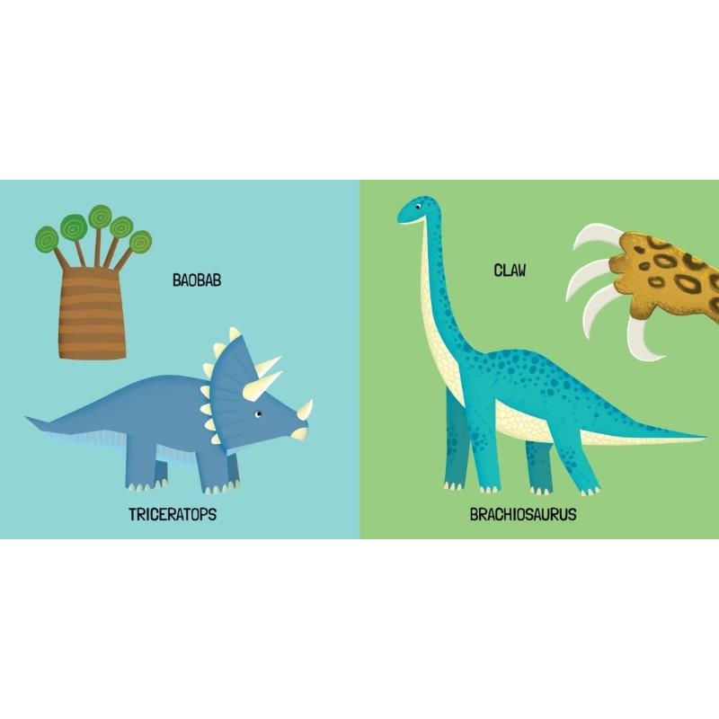 Sassi 3D Puzzle and Book Set - Learn Words Dinosaurs, 40 pcs