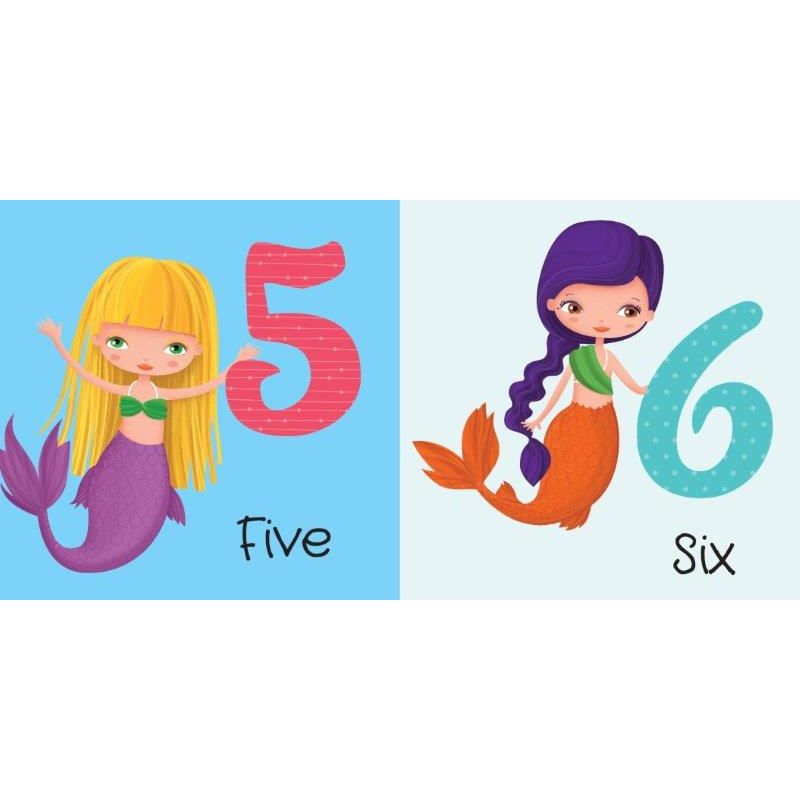 Sassi 3D Puzzle and Book Set - Learn Numbers Mermaids, 40 pcs