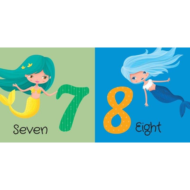 Sassi 3D Puzzle and Book Set - Learn Numbers Mermaids, 40 pcs