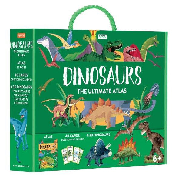 Sassi The Ultimate Atlas and Models Set - Dinosaurs 3D Construction