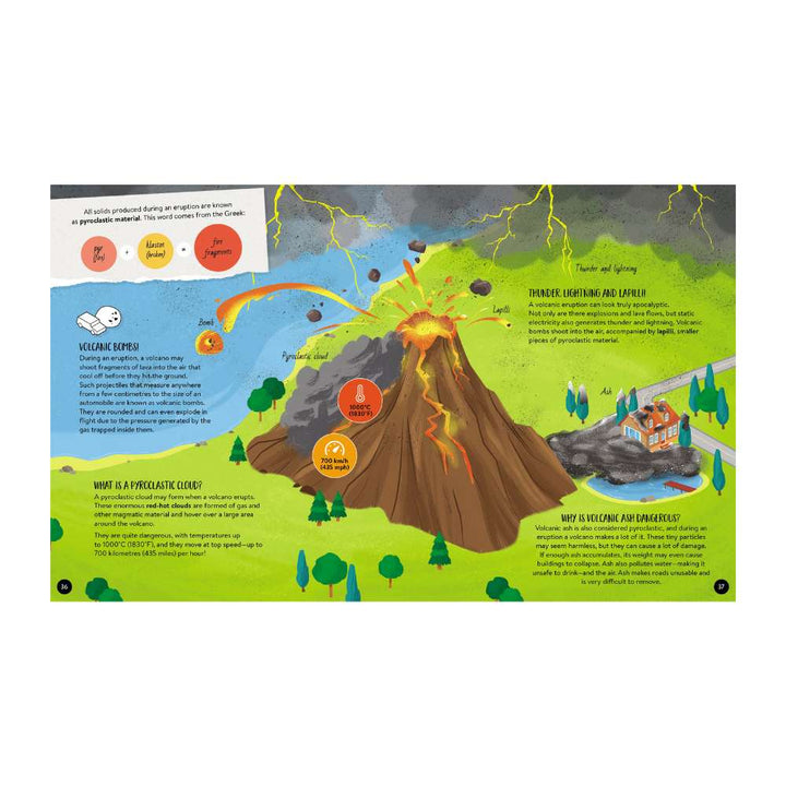 Sassi What How and Why Volcanoes Book and Poster