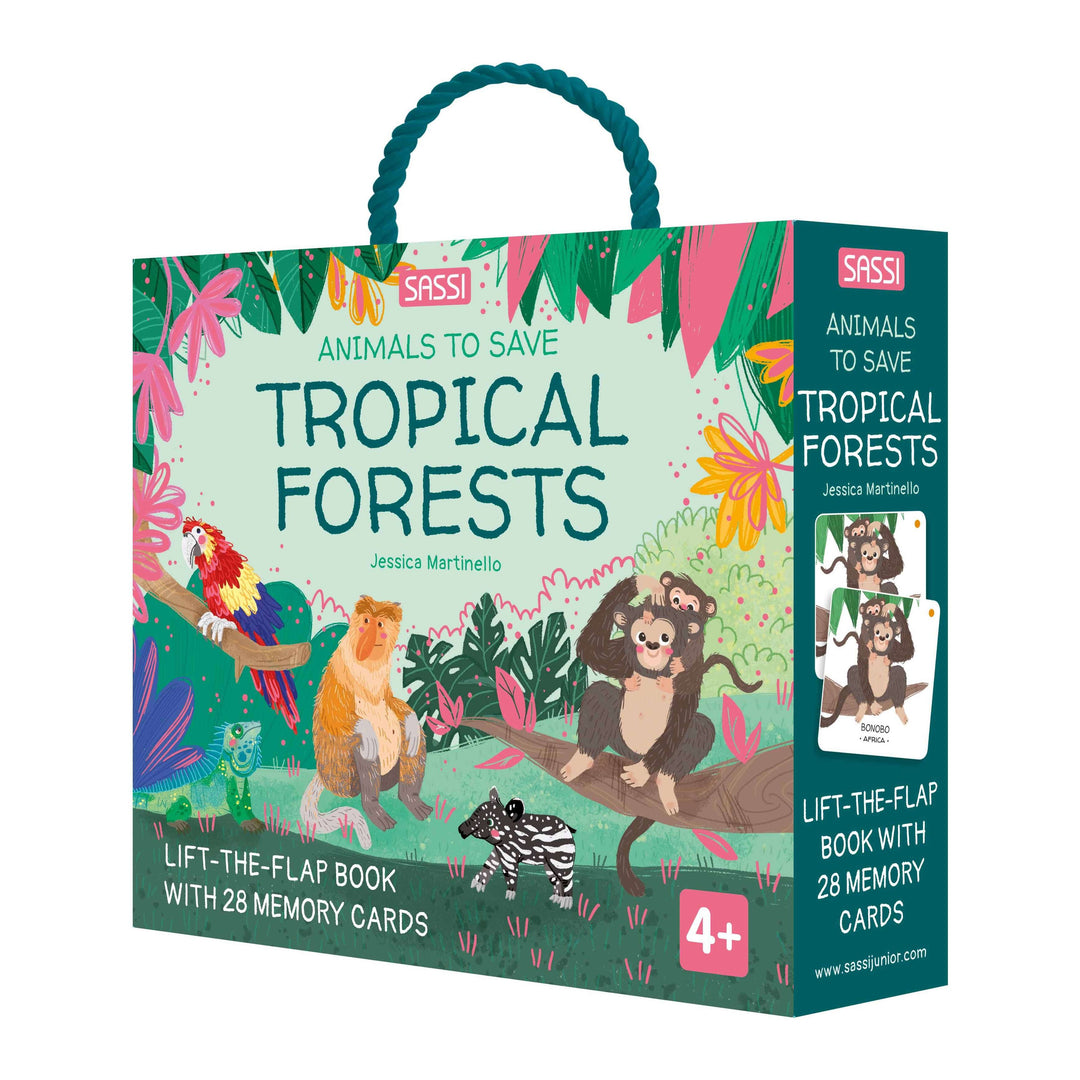 Sassi Games - Memory Matching - Animals to Save - Tropical Forests