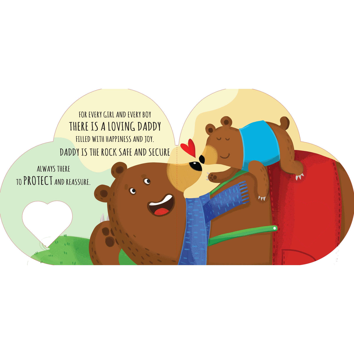 Sassi Shaped Board Book - With Love Daddy