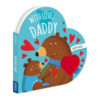 Sassi Shaped Board Book - With Love Daddy