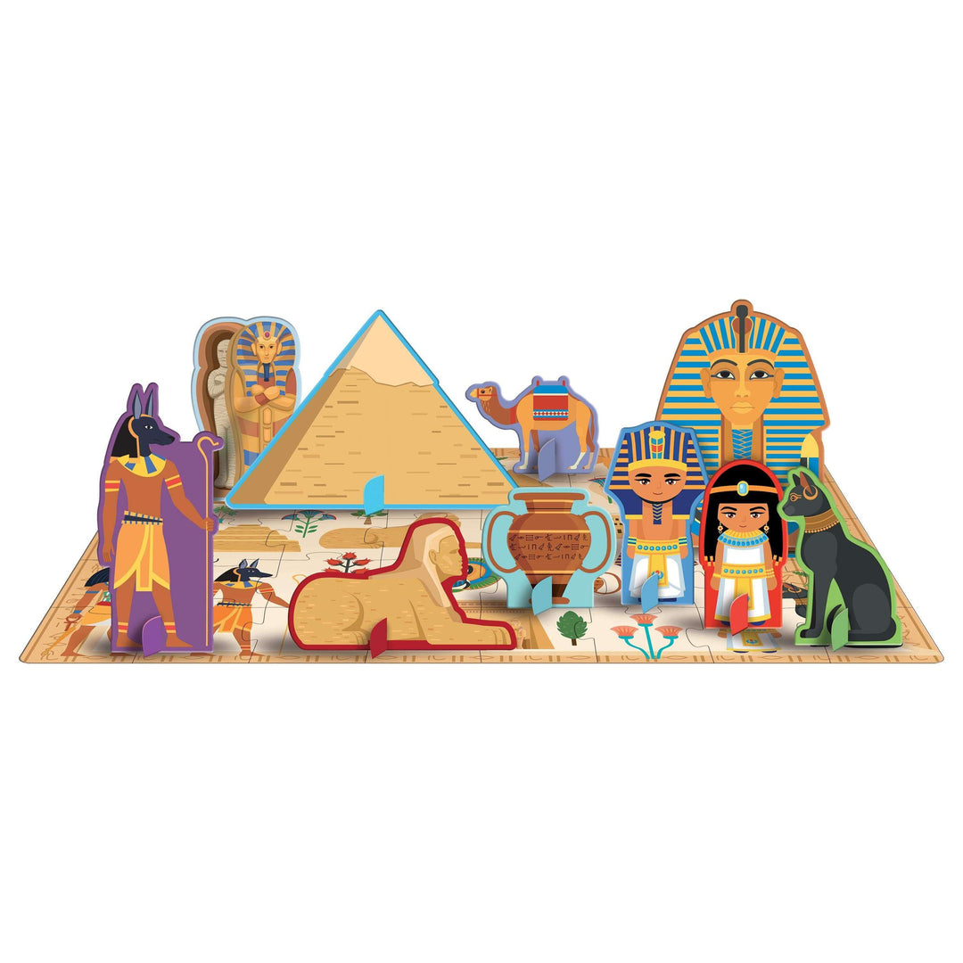 Sassi 3D Puzzle and Book Set - Egypt, 40 pcs