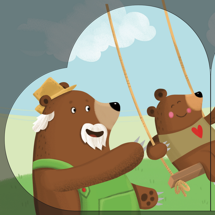 Sassi Shaped Board Book -  with Love Grandad