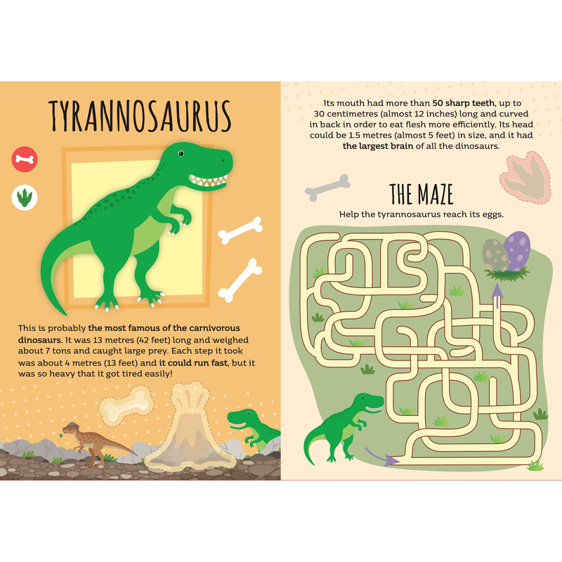 Sassi Stickers and Activities Book - Dinosaurs