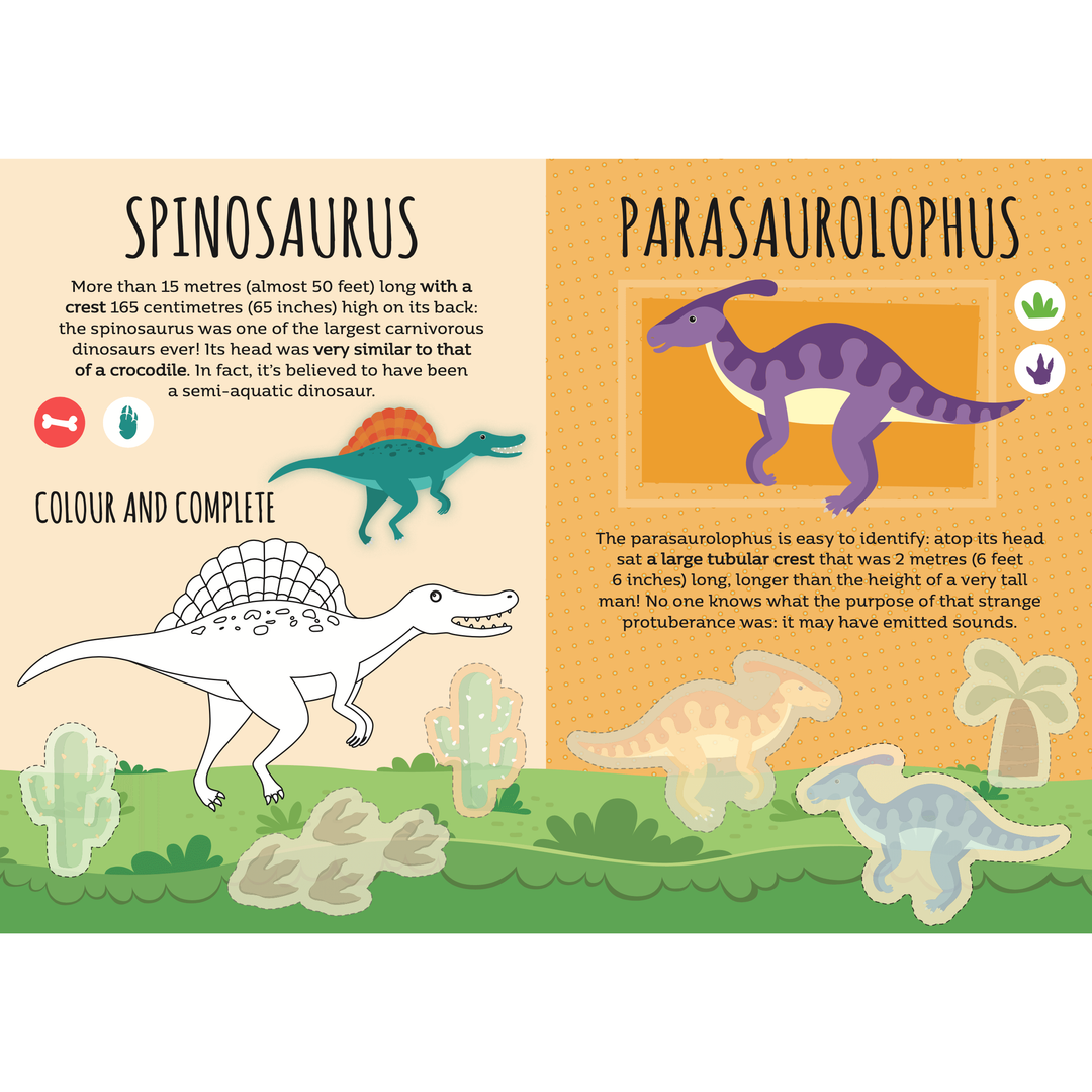 Sassi Stickers and Activities Book - Dinosaurs