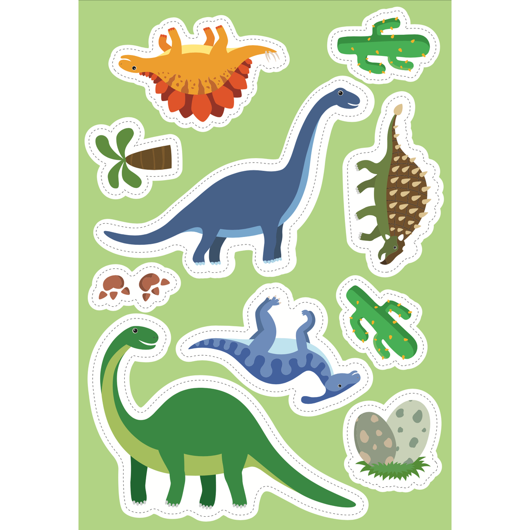 Sassi Stickers and Activities Book - Dinosaurs