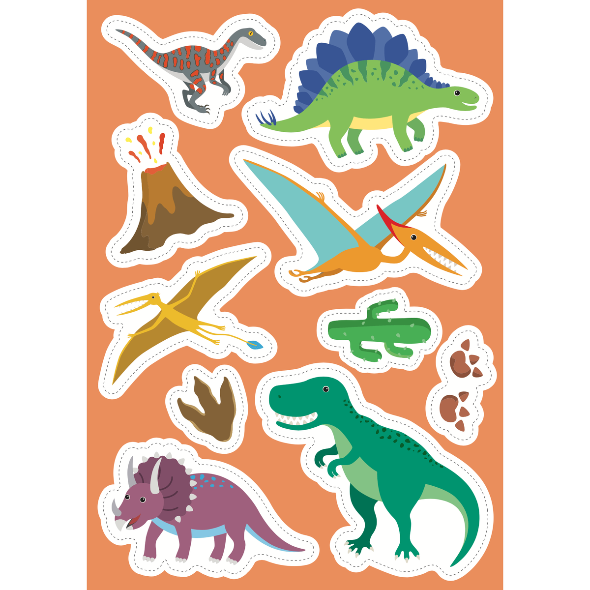 Sassi Stickers and Activities Book - Dinosaurs