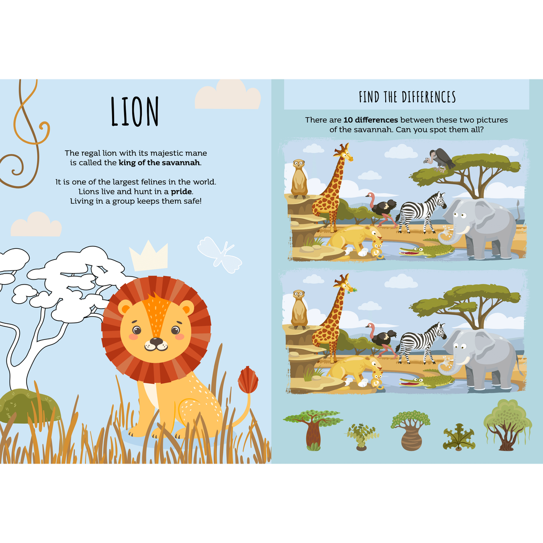 Sassi Stickers and Activities Book - The Savannah