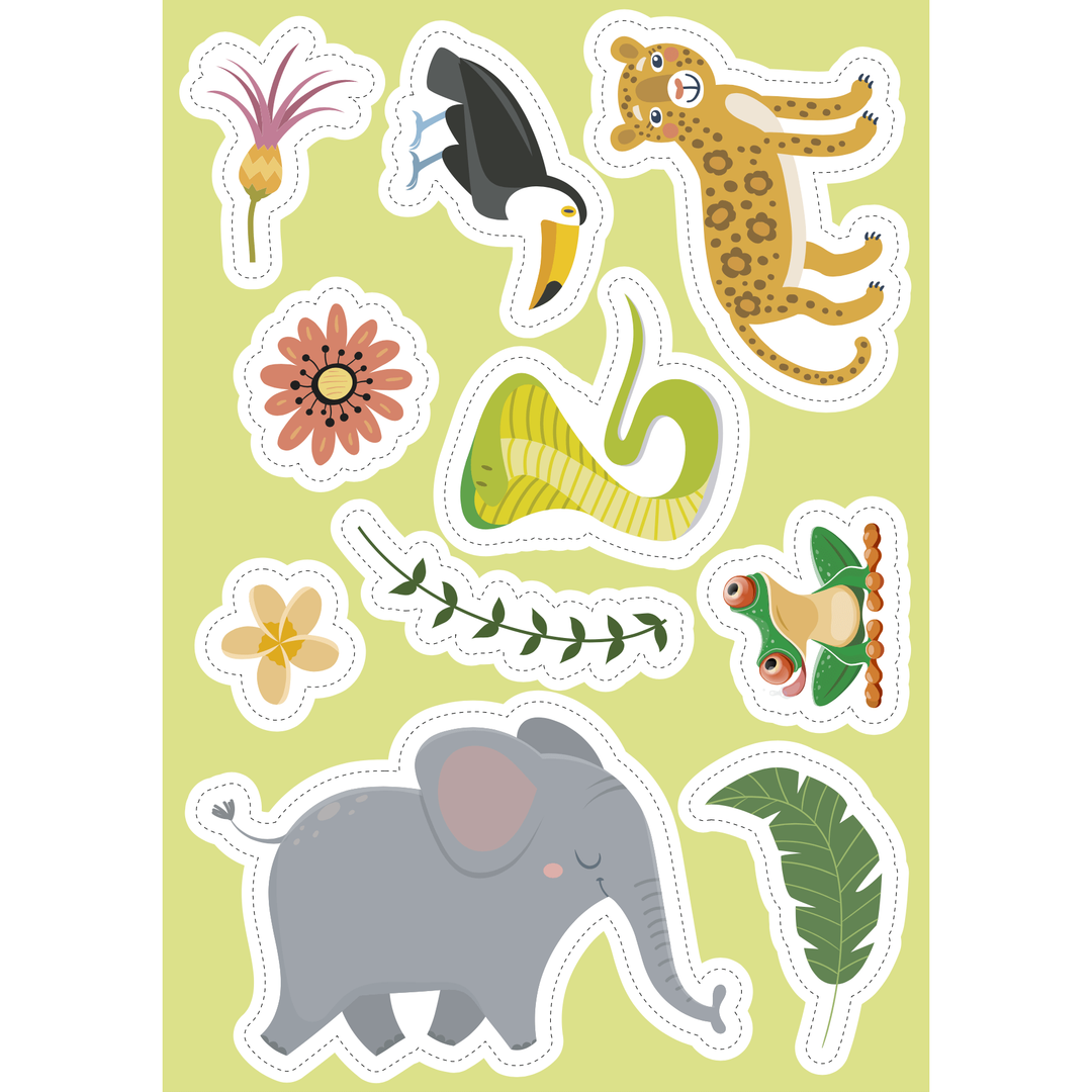 Sassi Stickers and Activities Book - The Jungle