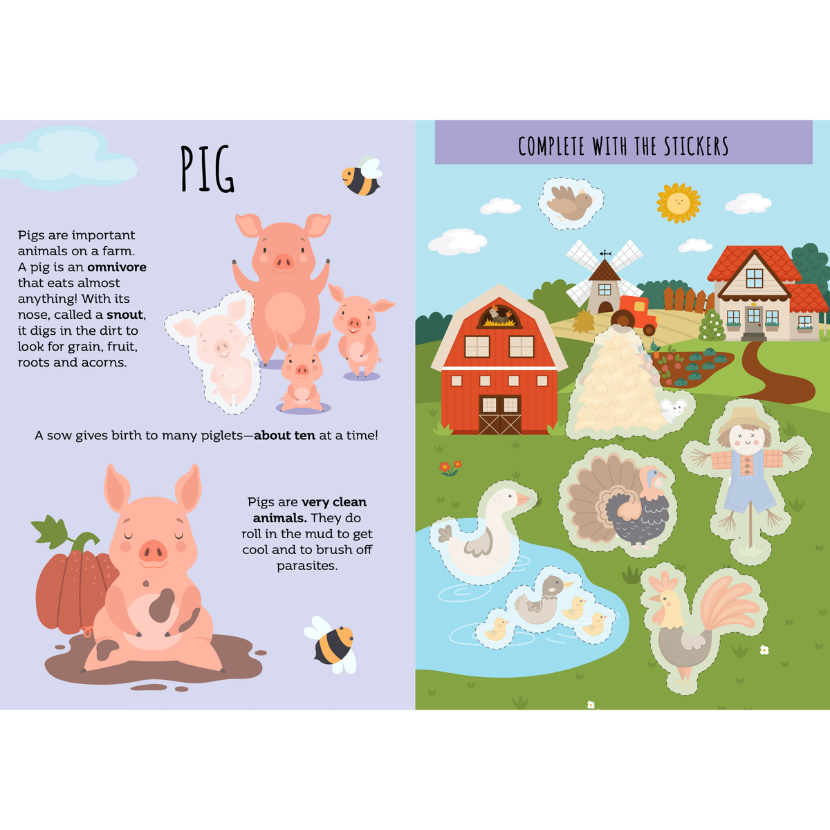 Sassi Stickers and Activities Book - The Farm