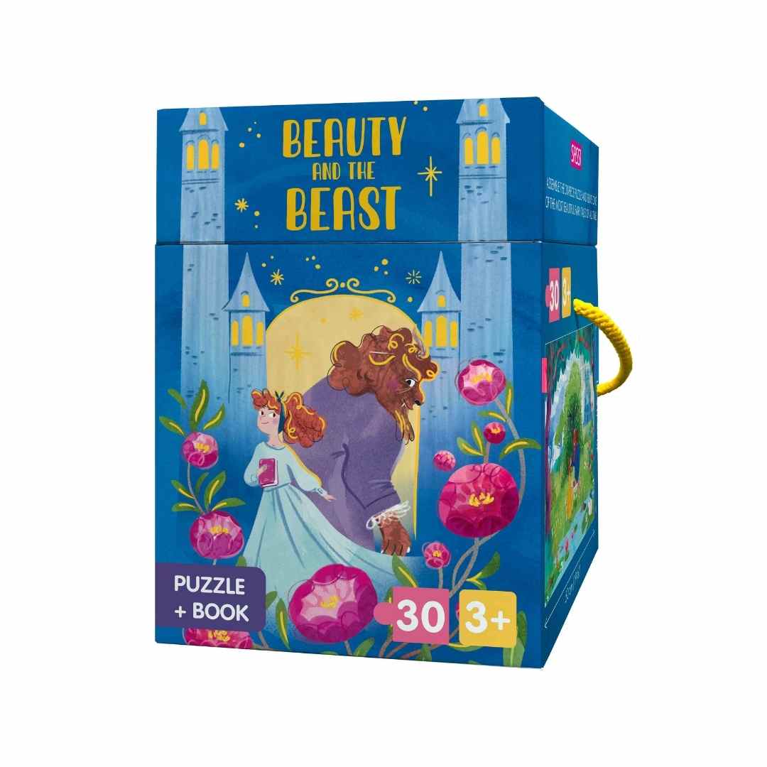 Sassi Fairy Tale Puzzle & Book Set - Beauty and the Beast