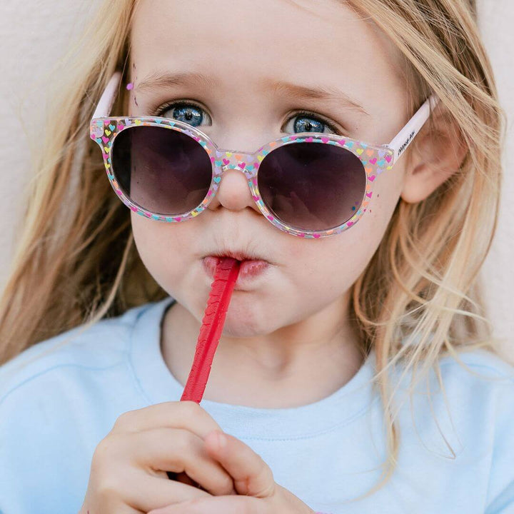 Frankie Ray Toddler Sunglasses -  Sprinkle, Multi Heart