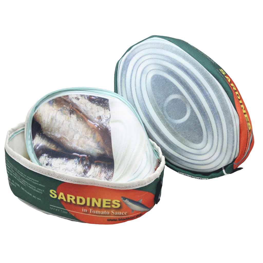 Scribbla Tin of Sardines Zipper Case