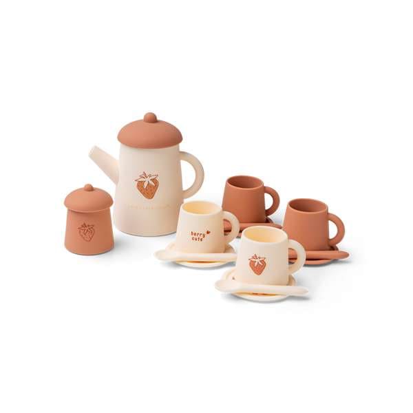 Swim Essentials Silicone Tea Playset - Berry Cute, 14 pcs