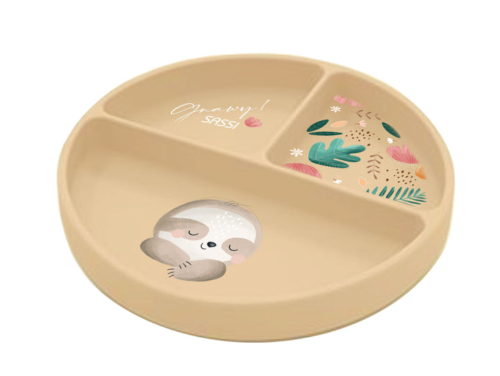 Sassi Silicone Meal Plate - Gnawy The Sloth