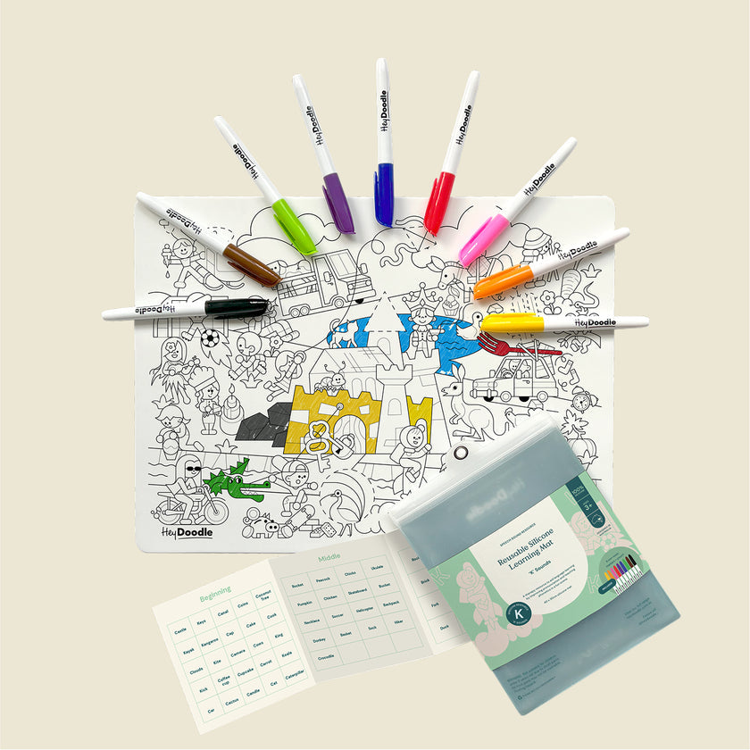HeyDoodle - Speech Therapy Colouring &amp; Doodle Mat - K&