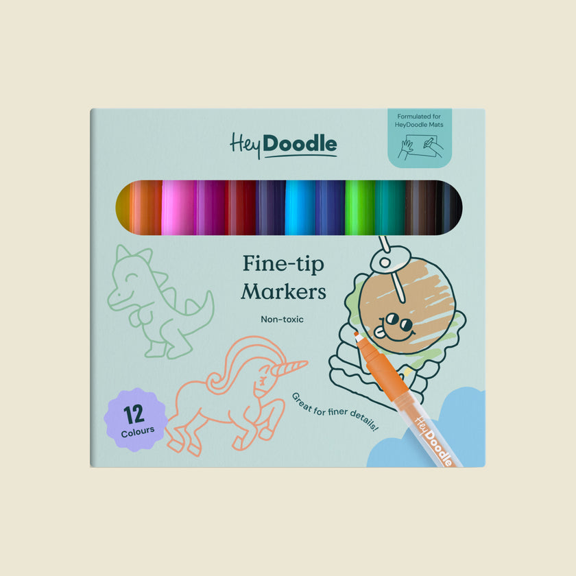 HeyDoodle - Fine-Tip Colour Markers