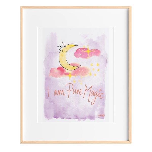 SunChild I am Pure Magic Art Print