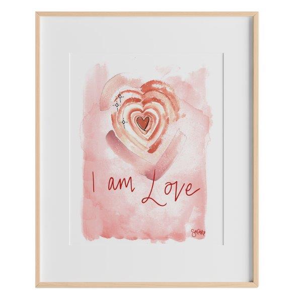 SunChild I am Love Art Print