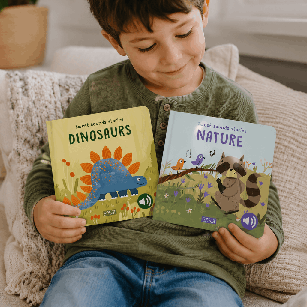 Sassi Board Book Sweet Sounds Stories - Dinosaurs