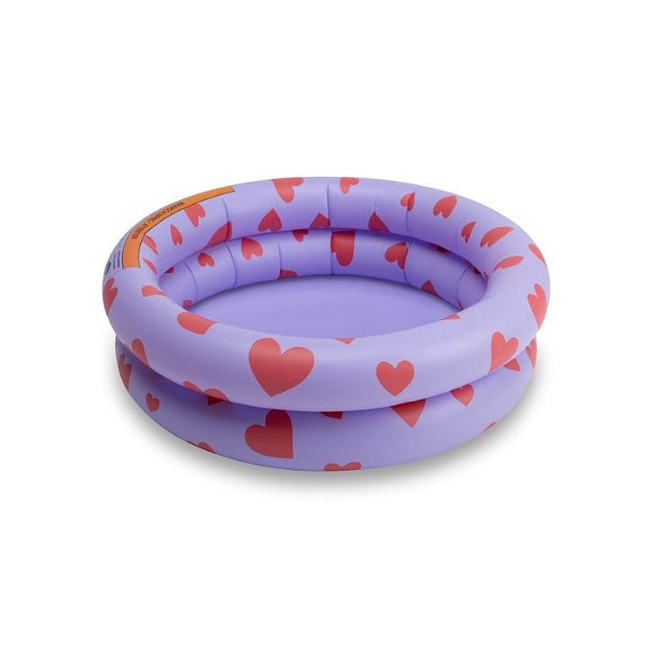 Swim Essentials Inflatable Baby Pool - Sweet Hearts Lilac, 60 cm
