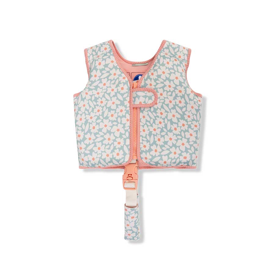 Swim Essentials Kids Swim Vest - Florish Green, 3-6 years