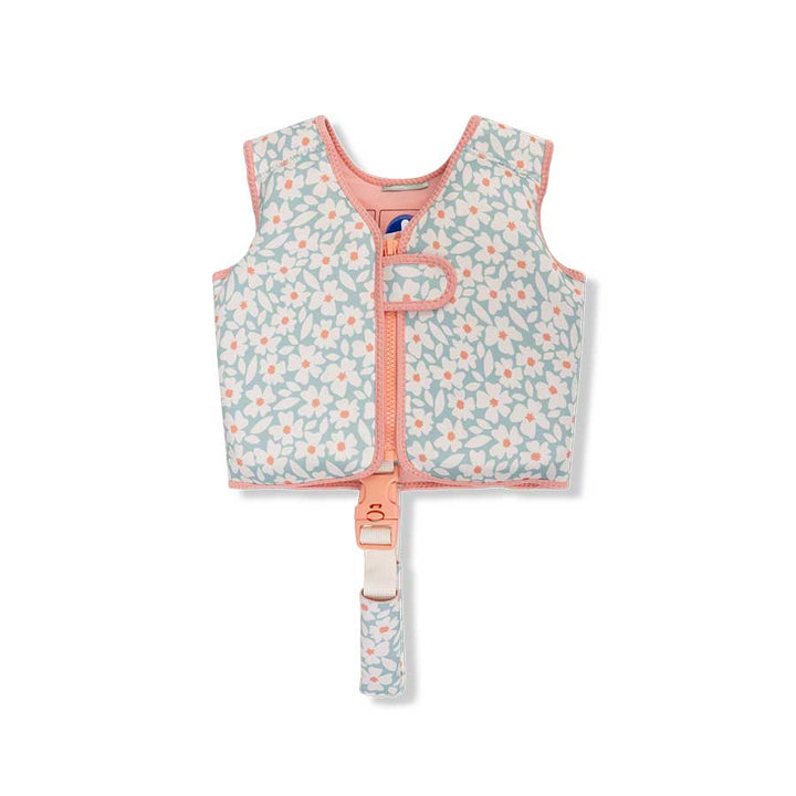 Swim Essentials Kids Swim Vest - Florish Green, 3-6 years