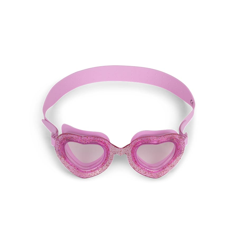 Swim Essentials Heart Goggles - Strawberry Fields