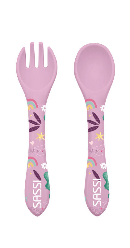 Sassi Silicone Cutlery Set - Sparkly The Unicorn