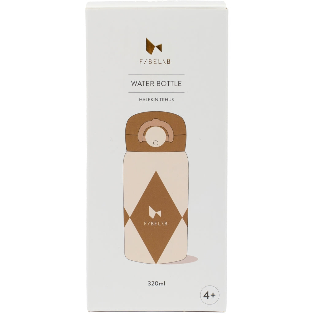 Fabelab - Water Bottle - Harlequin Caramel, 320 ml