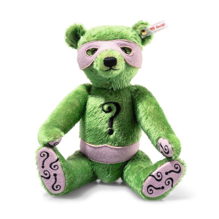 Steiff Limited Edition Batman Series - The Riddler Teddy Bear, 30 cm