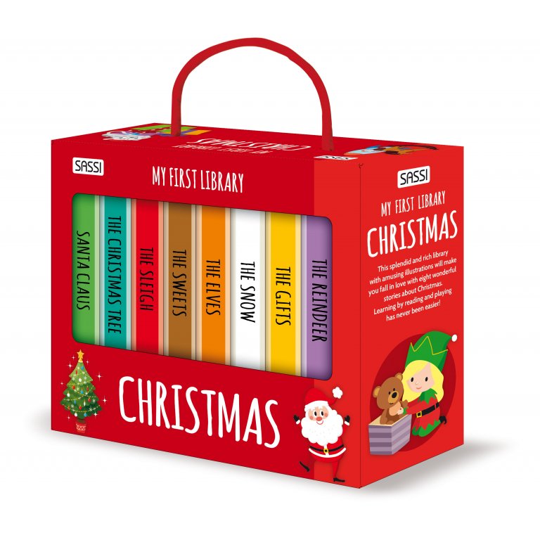 Sassi My First Library - Christmas, 8 pcs