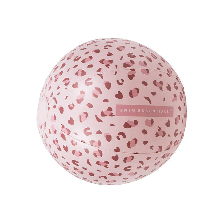 Swim Essentials Inflatable Beach Ball - Old Pink Leopard, 51 cm