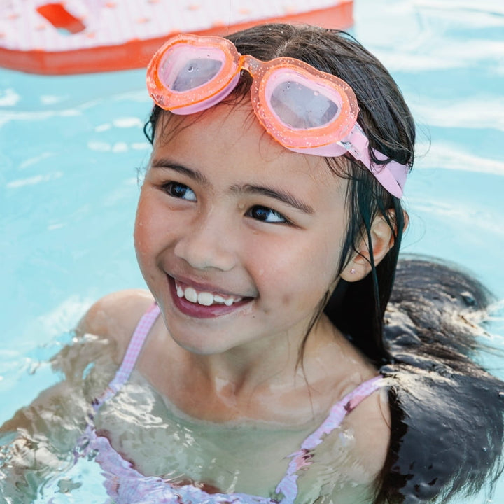 Swim Essentials Heart Goggles - Strawberry Fields