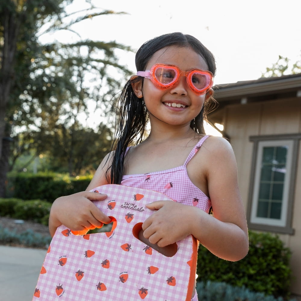 Swim Essentials Heart Goggles - Strawberry Fields