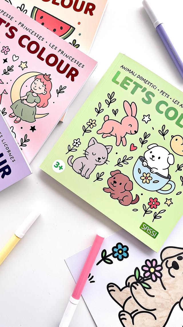 Sassi Colouring Book Square - Food