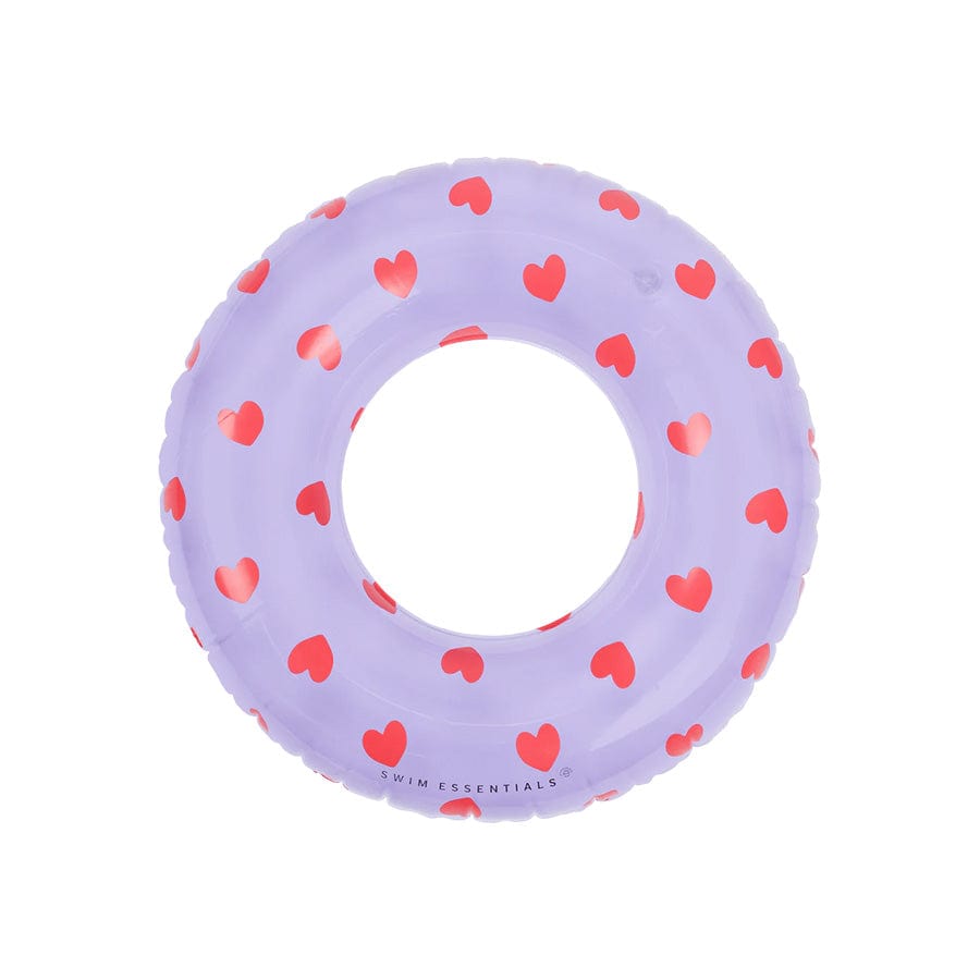 Swim Essentials Inflatable Swim Ring - Sweet Hearts Transparent , 90 cm