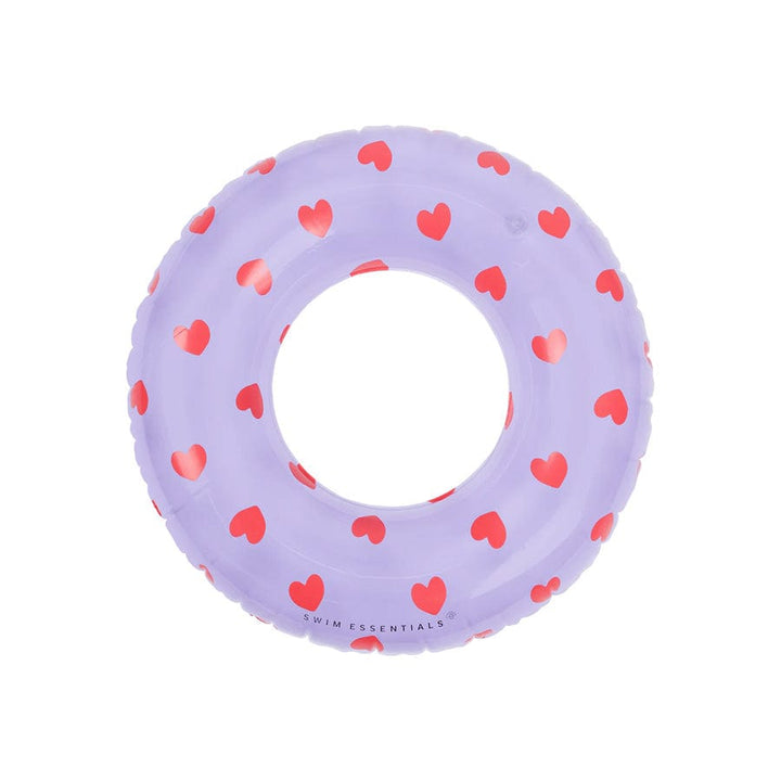 Swim Essentials Inflatable Swim Ring - Sweet Hearts Transparent , 90 cm