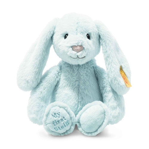 Steiff Soft Cuddly Friends - My First Steiff Hoppie Rabbit - pale blue, 26 cm