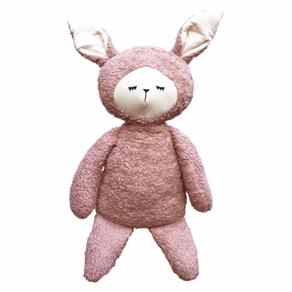 Fabelab - Weighted Big Buddy - Bunny, Dusty Rose, 44 cm