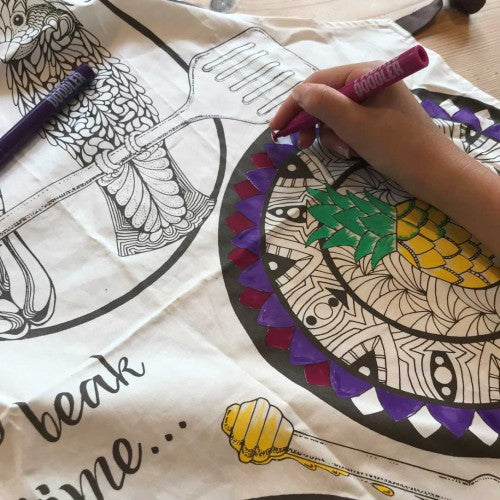 ColourAway Colouring-in Cockatoo Apron