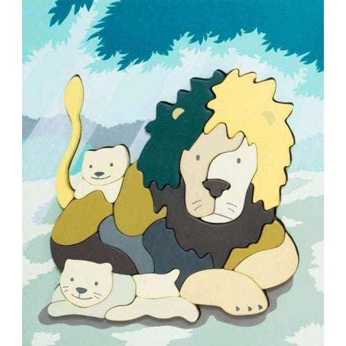 Eguchi Wooden Lion Puzzle, 25 cm