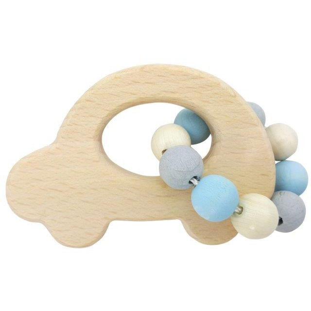 Hess-Spielzeug Rattle Car Natural Blue Default Title